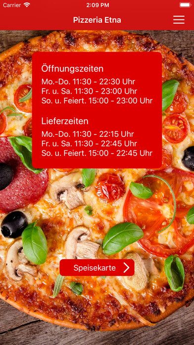 Emulate iPhone app Pizzeria Etna using MyAndroid Emulate iPhone app Pizzeria Etna using MyAndroid
