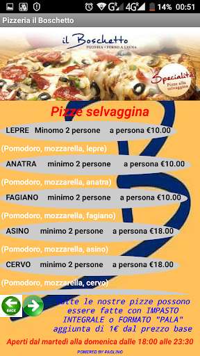 Run android online APK Pizzeria il Boschetto from MyAndroid or emulate Pizzeria il Boschetto using MyAndroid