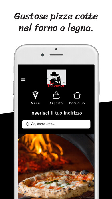 Emulate iPhone app Pizzeria La Duchessa Alba using MyAndroid