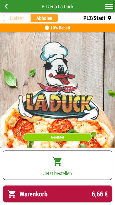 Emulate iPhone app Pizzeria La Duck using MyAndroid Emulate iPhone app Pizzeria La Duck using MyAndroid