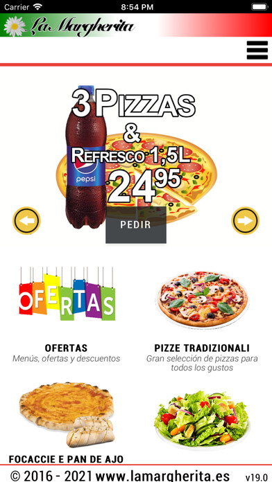 Emulate iPhone app Pizzeria La Margherita using MyAndroid Emulate iPhone app Pizzeria La Margherita using MyAndroid