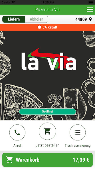 Emulate iPhone app Pizzeria La Via using MyAndroid Emulate iPhone app Pizzeria La Via using MyAndroid