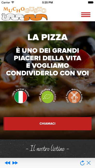 Emulate iPhone app Pizzeria Mucho Gusto Rovigo using MyAndroid Emulate iPhone app Pizzeria Mucho Gusto Rovigo using MyAndroid