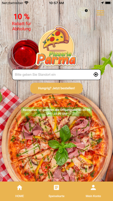 Emulate iPhone app Pizzeria Parma using MyAndroid Emulate iPhone app Pizzeria Parma using MyAndroid