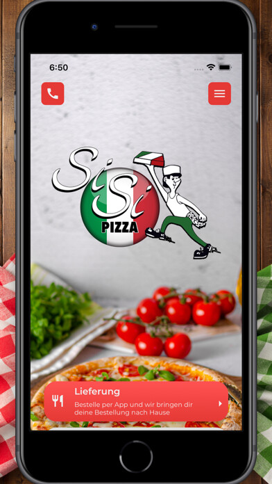 Emulate iPhone app Pizzeria Sisi using MyAndroid Emulate iPhone app Pizzeria Sisi using MyAndroid
