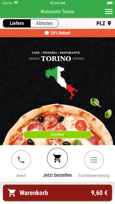 Emulate iPhone app Pizzeria Torino using MyAndroid Emulate iPhone app Pizzeria Torino using MyAndroid