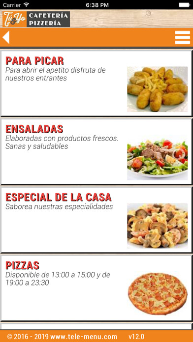 Emulate iPhone app Pizzeria Tu & Yo using MyAndroid Emulate iPhone app Pizzeria Tu & Yo using MyAndroid