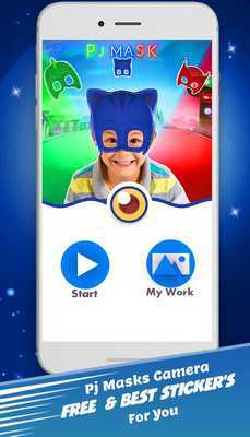 Emulate Android APK pj catboy mask photo editor : camera sticker