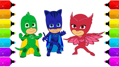 Emulate iPhone app Pj Heroes Coloring Book using MyAndroid Emulate iPhone app Pj Heroes Coloring Book using MyAndroid