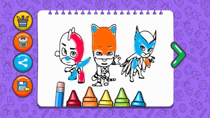 Emulate Android APK PJ Mask Coloring Book Game for kids Emulate Android APK PJ Mask Coloring Book Game for kids
