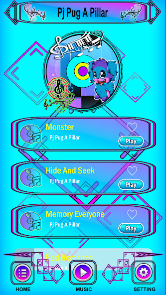 Run android online APK Pj Pug A Pillar FNF Piano Game from MyAndroid or emulate Pj Pug A Pillar FNF Piano Game using MyAndroid