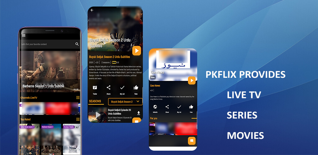 Run android online APK PkFlix: Live TV, Movie, Drama from MyAndroid or emulate PkFlix: Live TV, Movie, Drama using MyAndroid