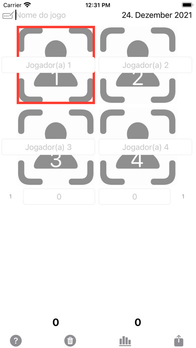 Emulate iPhone app Placar Tranca Buraco Canastra using MyAndroid