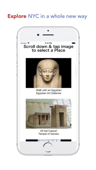 Emulate iPhone app PlaceChase Secrets of the Met using MyAndroid