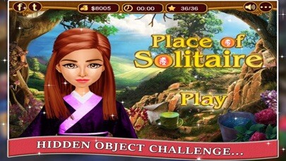 Emulate iPhone app Place of Solitaire - Hidden Objects game for kids and adults using MyAndroid