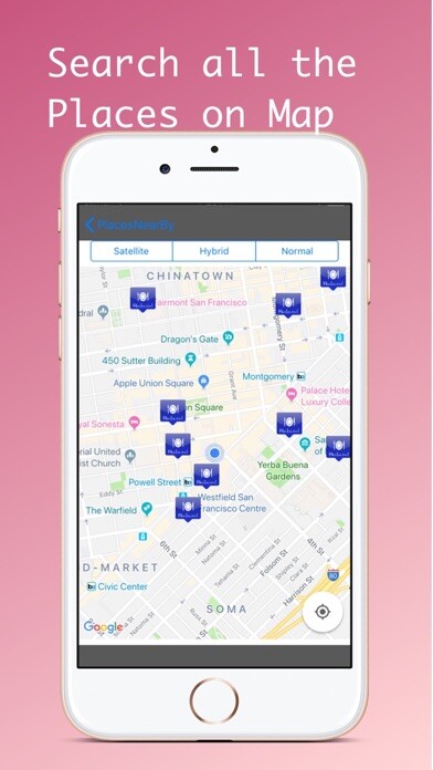 Emulate iPhone app Places Nearby: Places near me using MyAndroid Emulate iPhone app Places Nearby: Places near me using MyAndroid