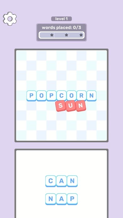 Emulate iPhone app Place Words using MyAndroid