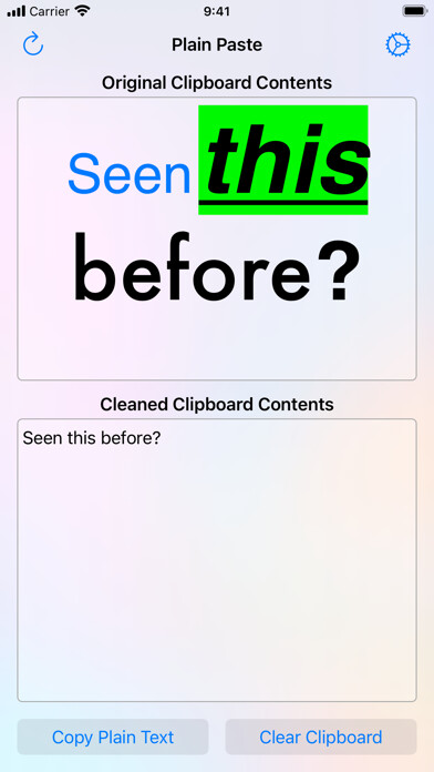 Emulate iPhone app Plain Paste using MyAndroid Emulate iPhone app Plain Paste using MyAndroid