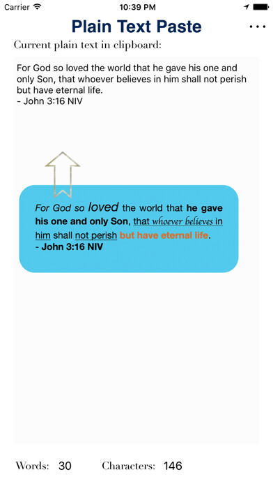 Emulate iPhone app Plain Text Paste using MyAndroid Emulate iPhone app Plain Text Paste using MyAndroid