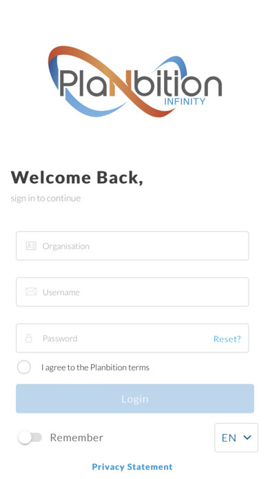 Emulate iPhone app Planbition ESS using MyAndroid
