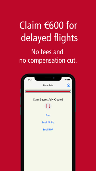 Emulate iPhone app Plane Claim - Delayed Flights using MyAndroid