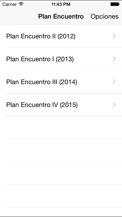 Emulate iPhone app Plan Encuentro 2015 Adventista using MyAndroid