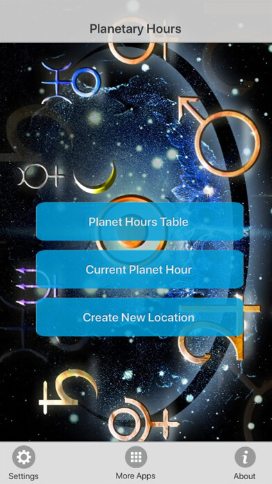 Emulate iPhone app Planetary Hours Calculator using MyAndroid