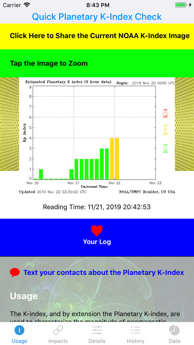 Emulate iPhone app Planetary-K-Index using MyAndroid Emulate iPhone app Planetary-K-Index using MyAndroid