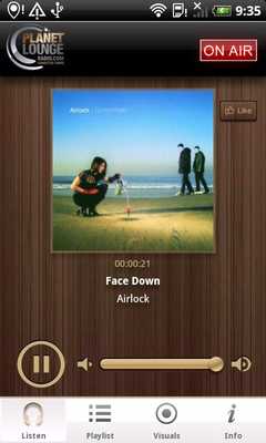 Emulate Android APK Planet Lounge Radio