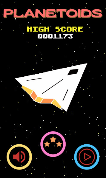 Emulate iPhone app Planetoids using MyAndroid