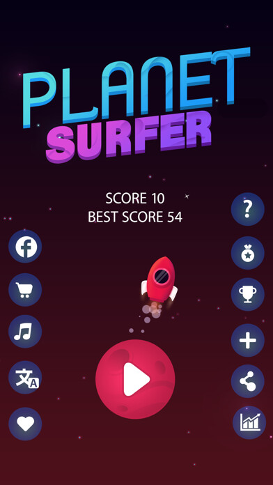 Emulate iPhone app Planet Surfer using MyAndroid