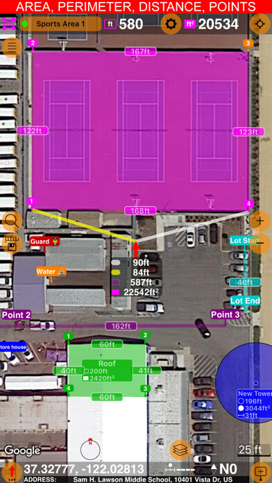 Emulate iPhone app Planimeter 55. Measure on map. using MyAndroid Emulate iPhone app Planimeter 55. Measure on map. using MyAndroid