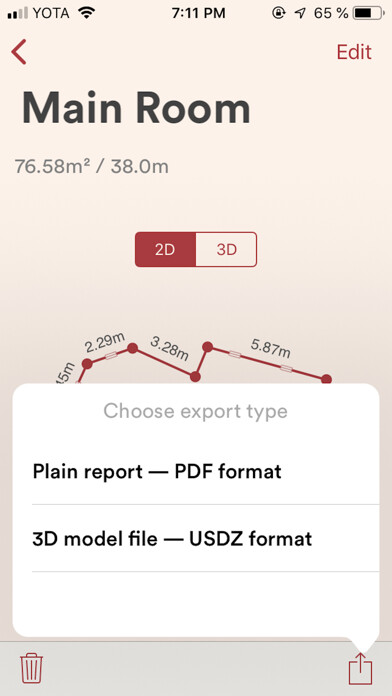 Emulate iPhone app PlanKit - Floor plan creator using MyAndroid