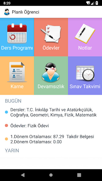 Run android online APK Planlı Öğrenci: Ders Programı from MyAndroid or emulate Planlı Öğrenci: Ders Programı using MyAndroid