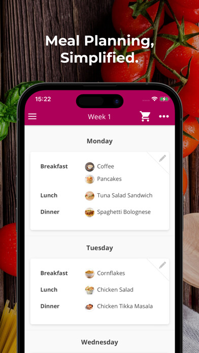 Emulate iPhone app Plan Meals - MealPlanner using MyAndroid Emulate iPhone app Plan Meals - MealPlanner using MyAndroid