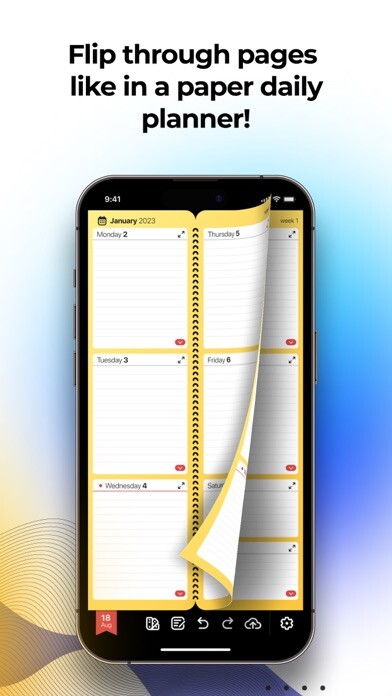 Emulate iPhone app Planner: Daily&Weekly Calendar using MyAndroid