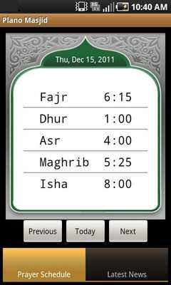 Emulate Android APK Plano Masjid