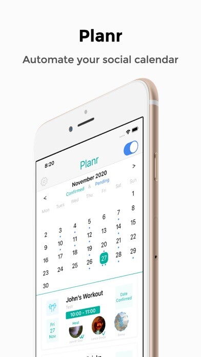 Emulate iPhone app Planr using MyAndroid
