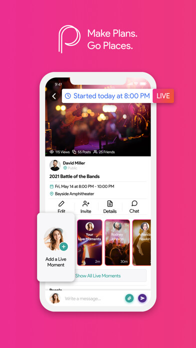 Emulate iPhone app Plans - Event Planner & Meetup using MyAndroid