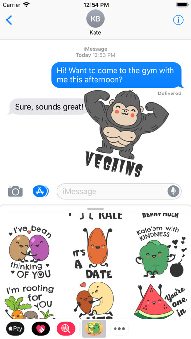 Emulate iPhone app Plant-Based Vegan Stickers using MyAndroid Emulate iPhone app Plant-Based Vegan Stickers using MyAndroid