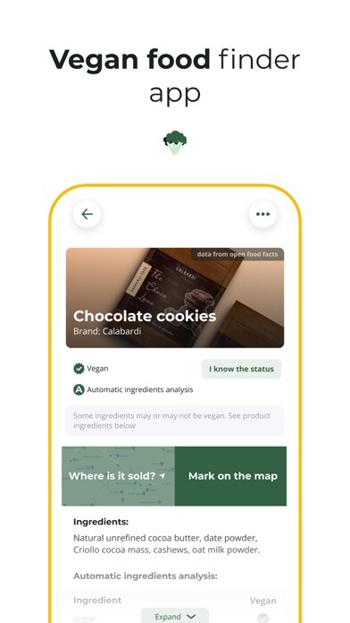 Emulate iPhone app Plante - vegan groceries map using MyAndroid
