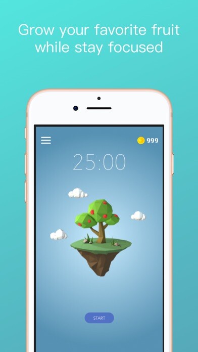 Emulate iPhone app Plantie - Stay focused using MyAndroid