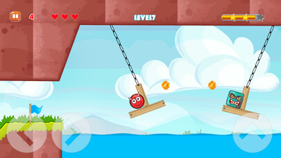 Emulate iPhone app Plants Ball 5 - Red Ball Game using MyAndroid