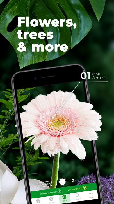 Emulate iPhone app PlantSnap - identify plants using MyAndroid