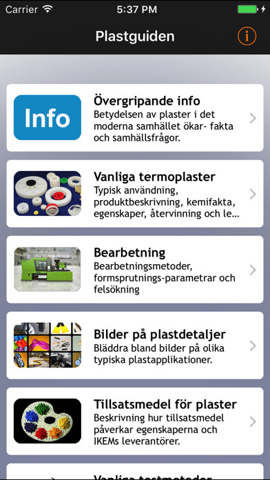 Emulate iPhone app Plastguiden using MyAndroid