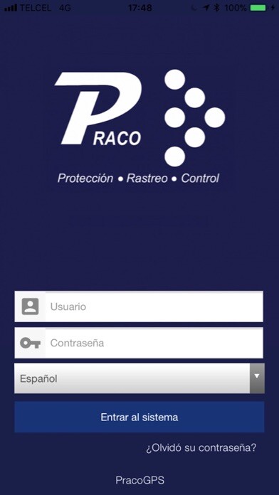 Emulate iPhone app Plataforma Praco GPS using MyAndroid