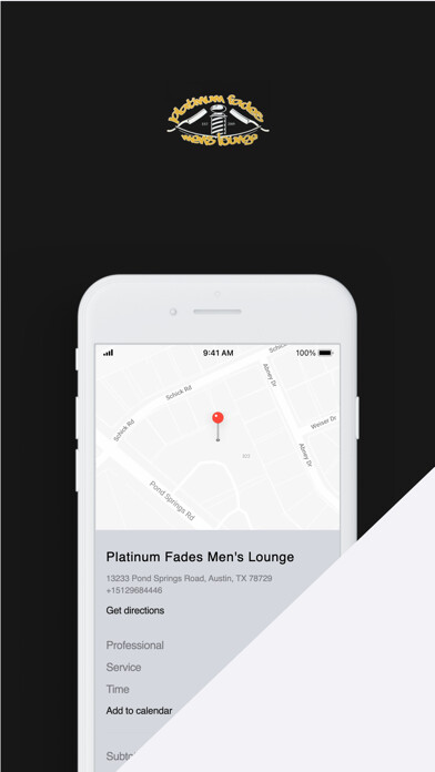 Emulate iPhone app Platinum Fades Men’s Lounge using MyAndroid Emulate iPhone app Platinum Fades Men’s Lounge using MyAndroid