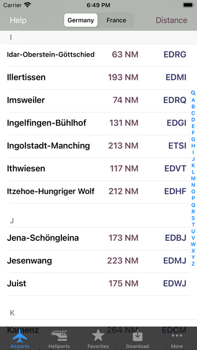 Emulate iPhone app Platzrunde.DE using MyAndroid