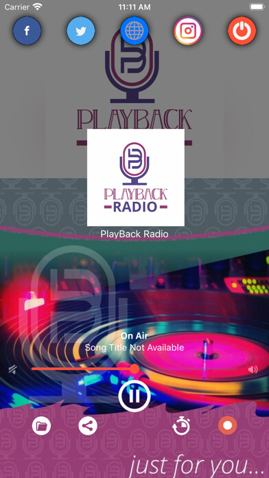 Emulate iPhone app PlayBack Radio using MyAndroid