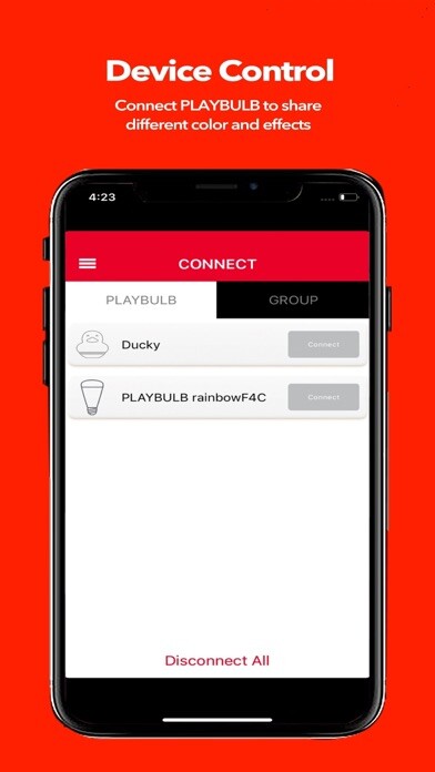 Emulate iPhone app PLAYBULB X using MyAndroid